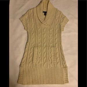 INC Ivory Sweater Dress